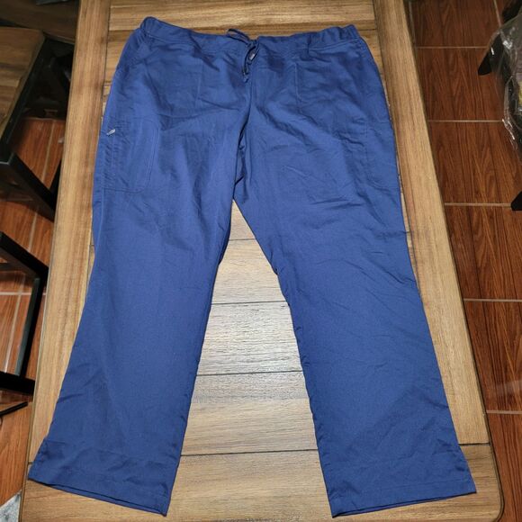 Grey's Anatomy Unisex Navy Scrub Set - Size (Top) 3XL (Pants) 4XL - Picture 7 of 10